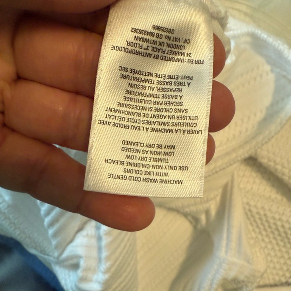 Anthropologie Textured White Tank Top - Picture 11 of 12